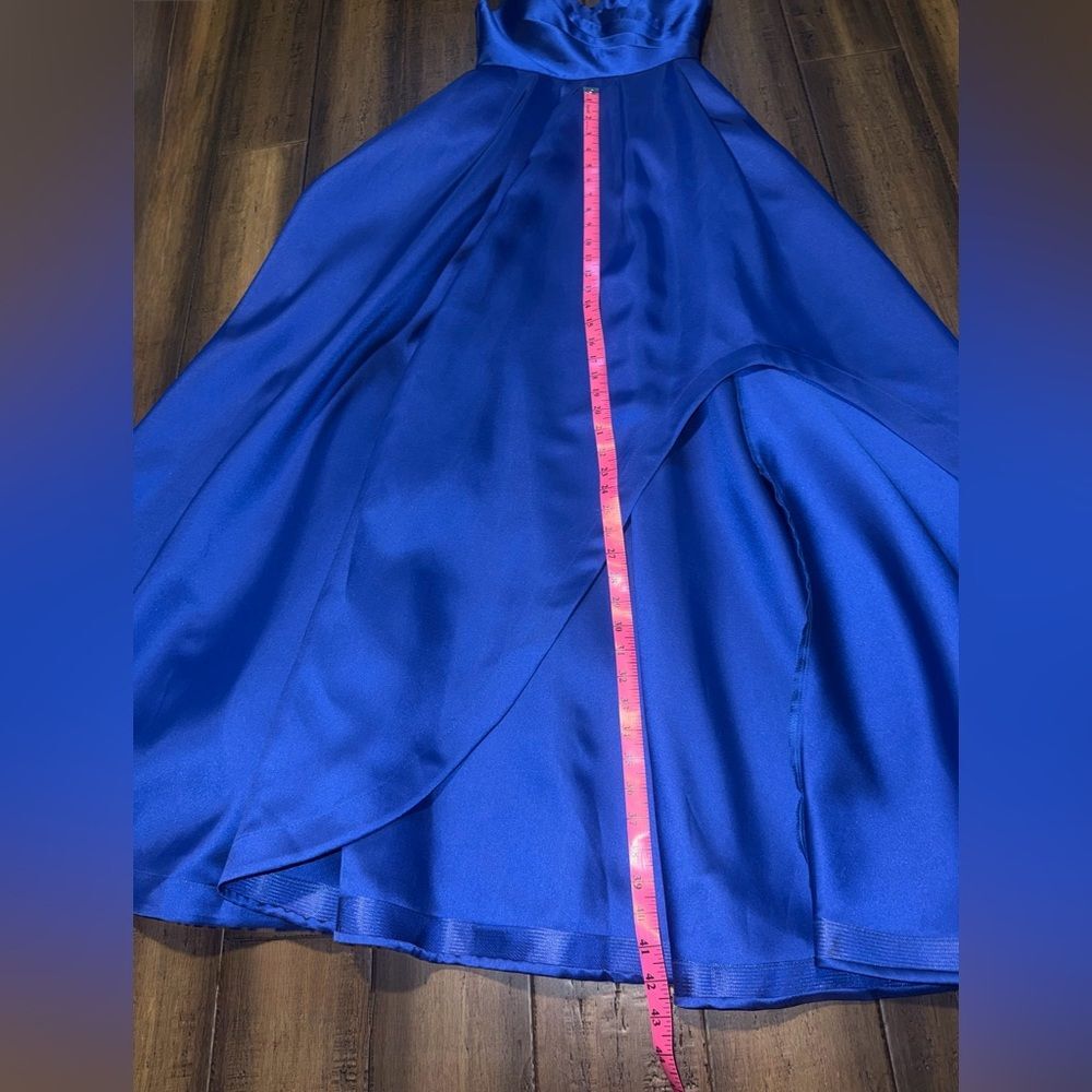Royal Blue A-Line Satin Dress. (NWT) My Michelle, size 1 - Picture 13 of 13